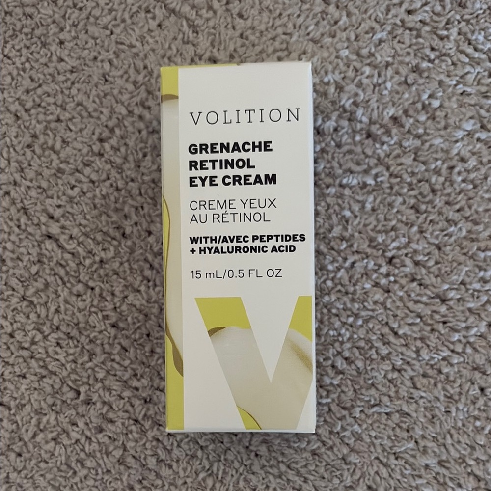 Volition Grenache Retinol Eye Cream 15 mL NWT
